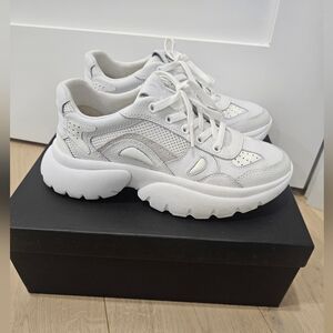 Maje White and Gray Women's Sneakers